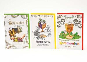 Kommunionskarte - 100 St�ck - 3 Motive
