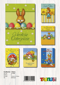 Osternkarten - 100 St�ck - 6 Motive