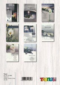 Trauerkarte - 100 St�ck - 8 Motive