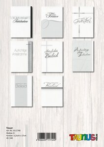 Trauerkarte - 100 St�ck - 8 Motive