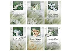 Trauerkarte - 100 St�ck - 6 Motive