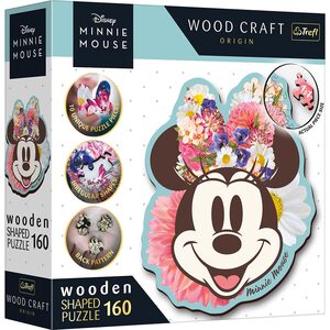 Disney Floral Minnie Mouse - Holz Form Puzzle 160 Teile