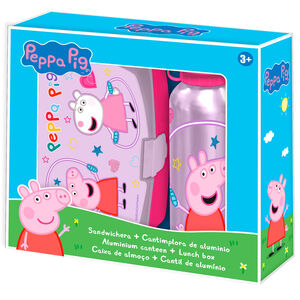 Peppa Pig - Brotdose & Aluminium Trinkflasche