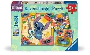 Disney Stitch - Puzzle 3 x 49 Teile