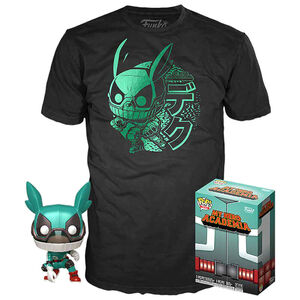 Funko 12221 - Pop! & Tee My Hero Academia Deku with Helmet M