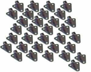 32 St�ck - Dreiloch - Planenhaken - gestanzte Ausf�hrung - Stahl verzinkt