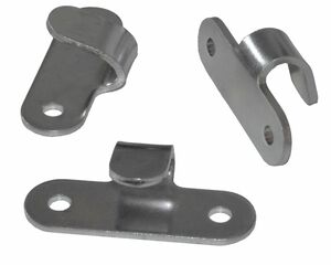 36 x Lochhaken Planenhaken verzinkt  - Abspannhaken 2-Loch