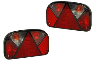 Aspck Multipoint 2 - Lampen Set - rechts + links, 13 polig mit Rckfahrscheinwerfer 