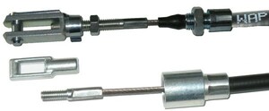 1 x Bremsseil WAP mit Edelstahllitze HL: 900 mm - GL: 1130 mm