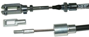 1 x Bremsseil WAP mit Edelstahllitze HL: 1100 mm - GL: 1330 mm