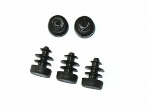 10 x Lamellenstopfen Rundrohrstopfen  12 mm (Auen) Stopfen SCHWARZ