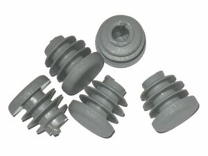 10  St�ck Lamellenstopfen Rundrohrstopfen  18 mm (Au�en) Stopfen GRAU