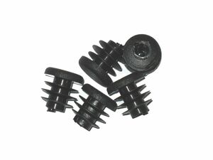 100 x Lamellenstopfen Rundrohrstopfen  15 mm (Auen) Stopfen SCHWARZ