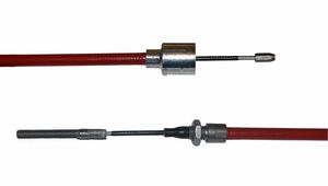 1 x ALKO - Bremsseil Longlife - HL: 1020mm - GL: 1230mm mit Gewinde, Pressnippel + Glocke
