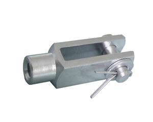 4 St�ck - Gabelkopf M16 - rechts - 16x64 - DIN71752 mit Splintbolzen