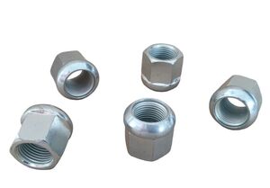 10 Stck - Kugelbundmutter - Radmutter - M20 x 1,5 - DIN 74361-8 A - verzinkt 