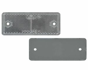20 x R�ckstrahler - Reflektor - schrauben - 90 x 40 mm - Wei� - Pr�fzeichen