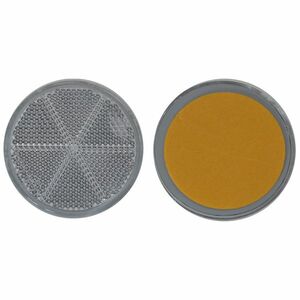 4 x R�ckstrahler - Reflektor - Kleben -   60 mm - Wei� - E-Pr�fzeichen