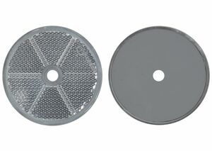 8 x R�ckstrahler - Reflektor - schrauben -   60 mm - Wei� - E-Pr�fzeichen