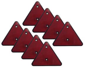 8 x Dreieckrckstrahler - Reflektor - rot - schraubbar - E-Prfzeichen