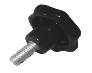 10 x Sterngriffschraube M5 x 15mm DIN6336 A schwarz 25