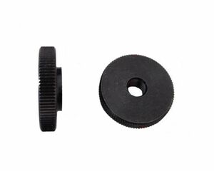 50 Stck - Rndelmutter - M5 Metall, massiv Stahl - brniert DIN 467