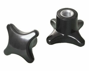 10 Stck Kreuzgriffmutter M12 - DIN 6335 Kreuzmutter Stahlgewinde  63 mm
