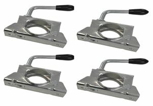 4 St�ck Klemmvorrichtung  48mm, St�tzrad / St�tzen Klemmschelle mit breiter Auflage