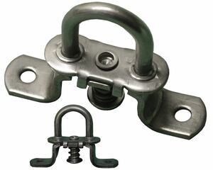 10 Stck - Drehverschluss fr Ovalsen - niro - 42x22mm - Nirosta - Hoch