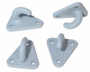 50 St�ck - Dreiloch - Planenhaken - Kunststoff - Netzhaken 