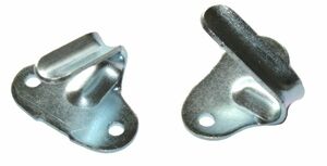 50 St�ck Planenhaken Abspannhaken 2 Loch Stahl verzinkt