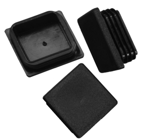 20 x Lamellenstopfen Vierkantrohrstopfen 50 x 50 mm (Au�en) Stopfen SCHWARZ