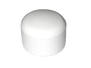 200 Stck Kappe fr Rundrohr D=30 mm L=26 mm WEISS PVC