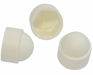 50 St�ck - Sechskant Schutzkappe M20 - Schl�sselweite 30 mm - Farbe wei� - Abdeckkappe