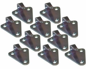 10 St�ck - Dreiloch - Planenhaken - gestanzte Ausf�hrung - Stahl verzinkt