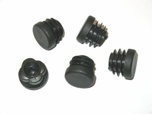 250 St�ck -Lamellenstopfen Rundrohrstopfen  25 mm (Au�en) Stopfen SCHWARZ - 1,0 bis 3,0 mm