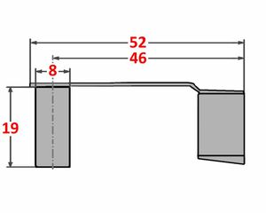 5 St�ck - ES-Bolzen - Sicherungsbolzen - Klappbolzen - f�r Gabelkopf 8x32