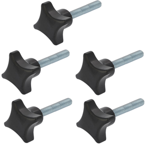 5 Stck Kreuzgriffschraube M6 x 40 mm - Griff  32mm
