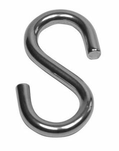 100 St�ck - S-Haken, symmetrisch, Stahl verzinkt 40 mm Nr.2