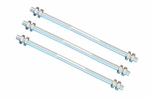 3 St�ck Gewindestange M12 Rechts - Links Gewinde 500 mm + 4 Muttern