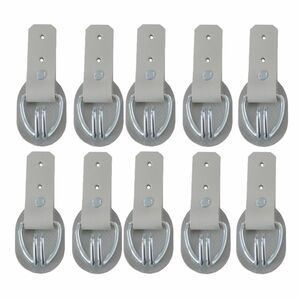 10 St�ck - Aufrollkappe, Aufrollhaken, Drahthaken + Scheuerschutz, beige, Vers. 1