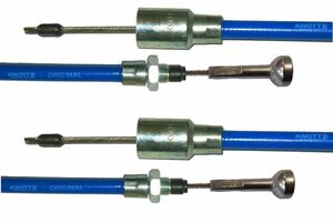 2 Stck - Knott Bremsseil - Schnellmontage - 980207.11 - HL 1030 mm - GL 1220 mm -- Nirosta