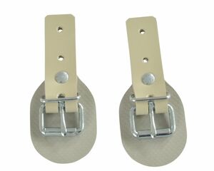 2 St�ck - Schnallkappe mit Rollschnalle und Scheuerunterlage, beige, Vers. 1
