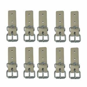 10 Stck - Schnallkappe mit Rollschnalle, beige, Vers. 2