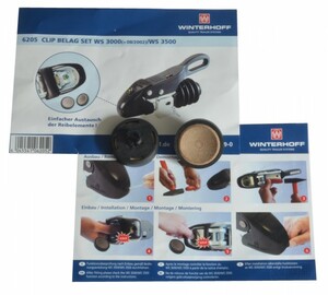 Reibbelag-Satz Winterhoff WS 3000 ab Bj. 08.2002 + WS3500 Antischlingerkupplung