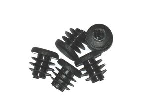 Packung 500 St�ck - Lamellenstopfen Rundrohrstopfen  18 mm (Au�en) Stopfen SCHWARZ