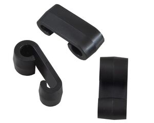 Expander - Set 100 Stk. - Doppelhaken - Planenhaken - Expander-Doppelhaken schwarz 