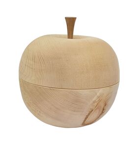 Apfeldose aus Zirbenholz Holz Deko   40.10-017