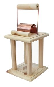 sch�ne Zirbenholzlaterne f�r Innenr�ume und drau�en als Dekoration 40.10-039