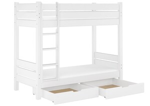 Etagenbett wei� 90x200 Nische 100 Stockbett Rollrost Matratzen Bettk�sten 60.16-09WMS2